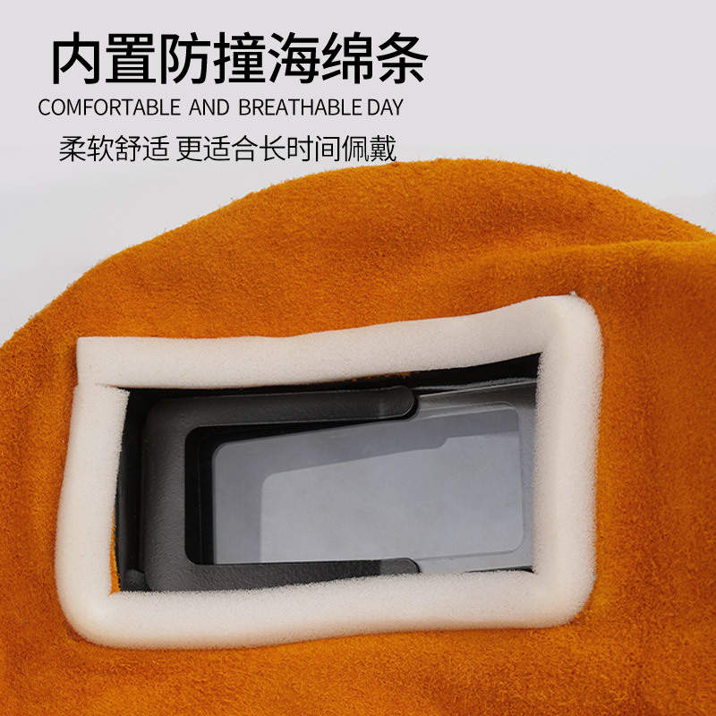 máscara de protección de soldadura eléctrica con ajuste automático de luz montada en la cabeza para soldadura por arco de argón resistente a la luz intensa