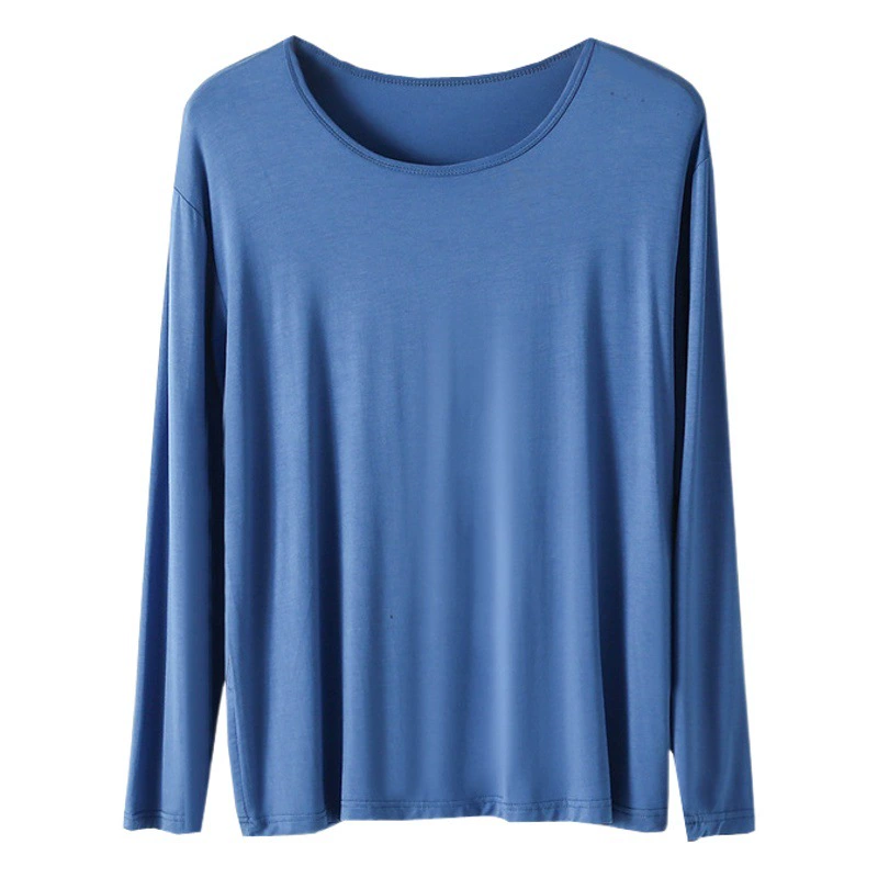 Модаль весенняя осенняя пижама мужская рубашка с длинными рукавами тонкая летняя минималистская домашняя одежда большого размера кондиционер