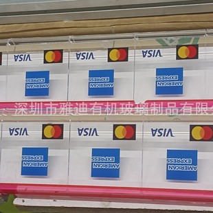 Shenzhen Yadi Organic Glass Products Acrylic High-Definition Uv Printing L-Shaped Table Card Plexiglass Table Card