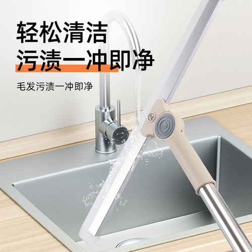 Magic broom floor wiper push water scraper silicone mop household artifact mop bathroom kitchen wet and dry dual-use