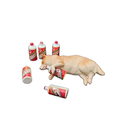 Car ornaments: Shiba Inu Puppy Figurine for