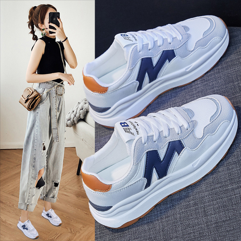 Ins Korean Style Forrest Gump Shoes for Women 2024 Autumn New Dad Shoes Breathable Student Sneakers Women's Mesh Casual Shoes