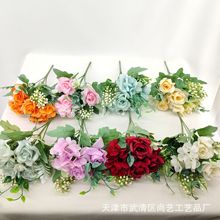 仿真花梦幻角玫小把花玫瑰花束婚庆手捧花婚礼摄影布景家居装饰花