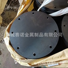 碳钢钢板切割圆环加厚圆盘钢板盖板打孔攻丝定制加工毛坯法兰钢板