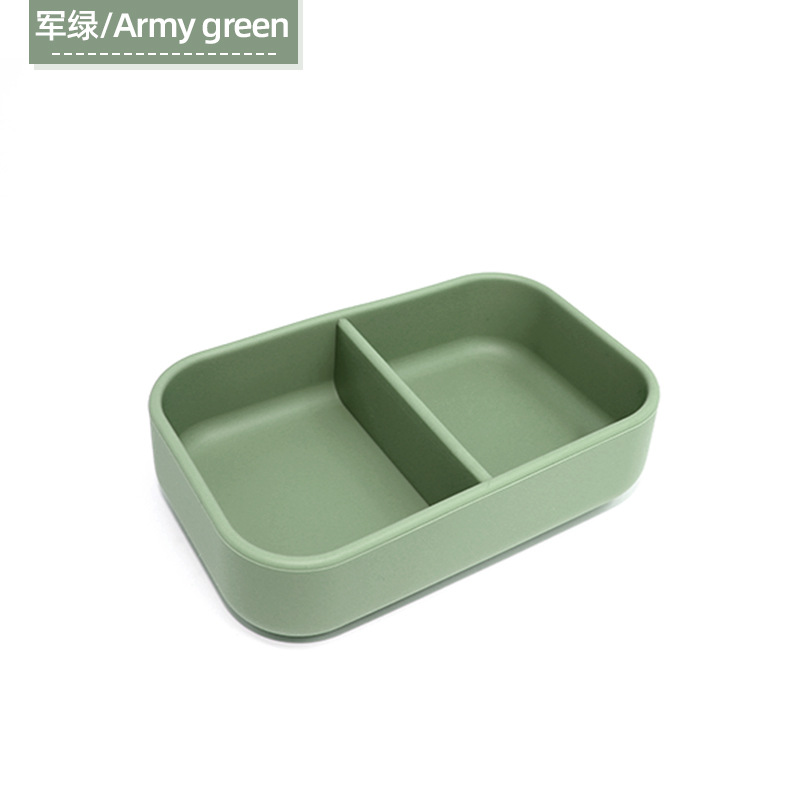 Nuevo silicona mini caja de alimentos suplementarios caja de comidas para niños caja de bocadillos bebé caja de alimentos suplementarios rectangular caja de almuerzo