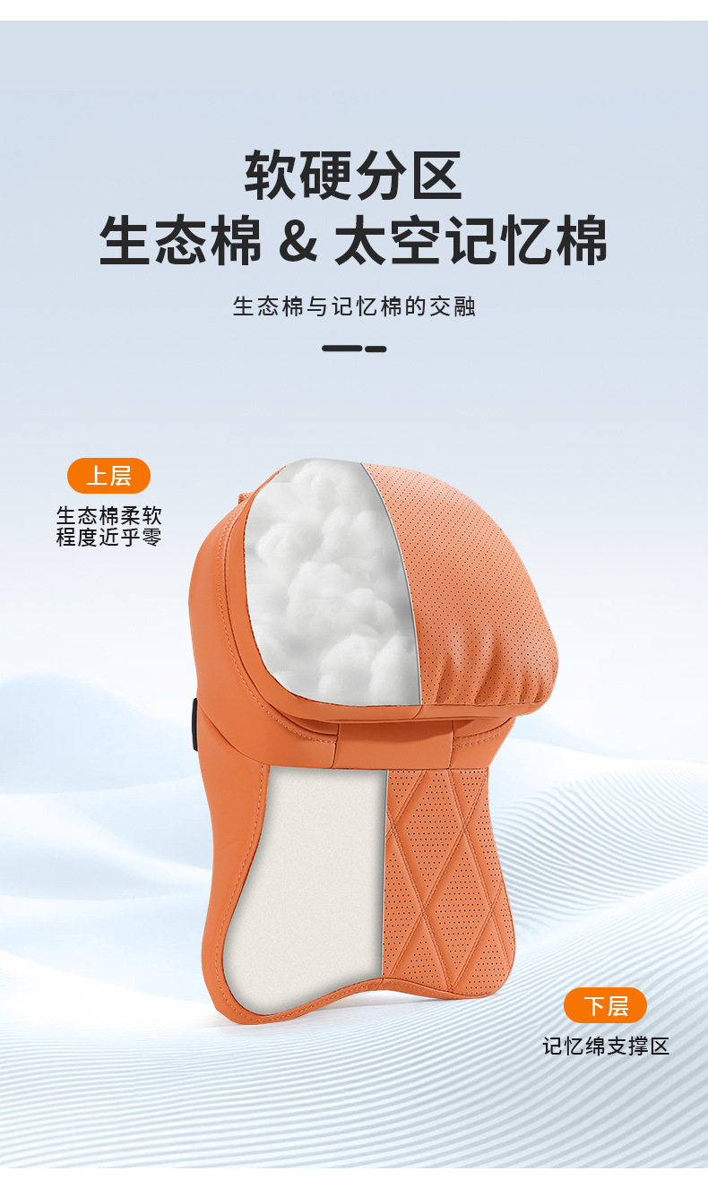 Maybach's New Second-Generation Aviation Cockpit Car Headrest, Four-Season Neck and Shoulder Support Pillow, Car Seat Lumbar Support Pillow