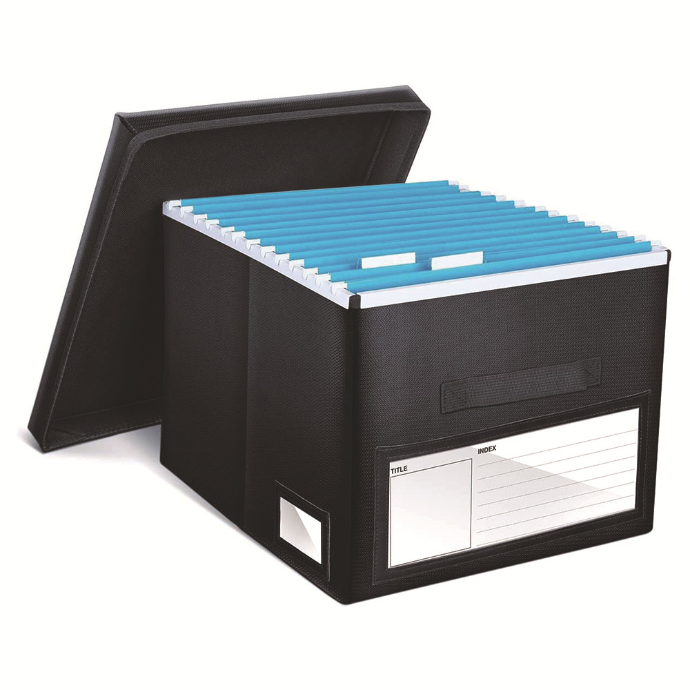 办公文件收纳盒防火快捞夹文件分类整理箱桌面收纳箱书本信件储存