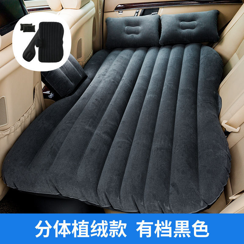 Car Inflatable Mattress Car Travel Flocking SUV Mattress Car Air Cushion Bed Travel Bed Folding Car Mattress