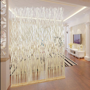 Natural wicker screen partition porch height office beauty salon kindergarten living room simple mobile