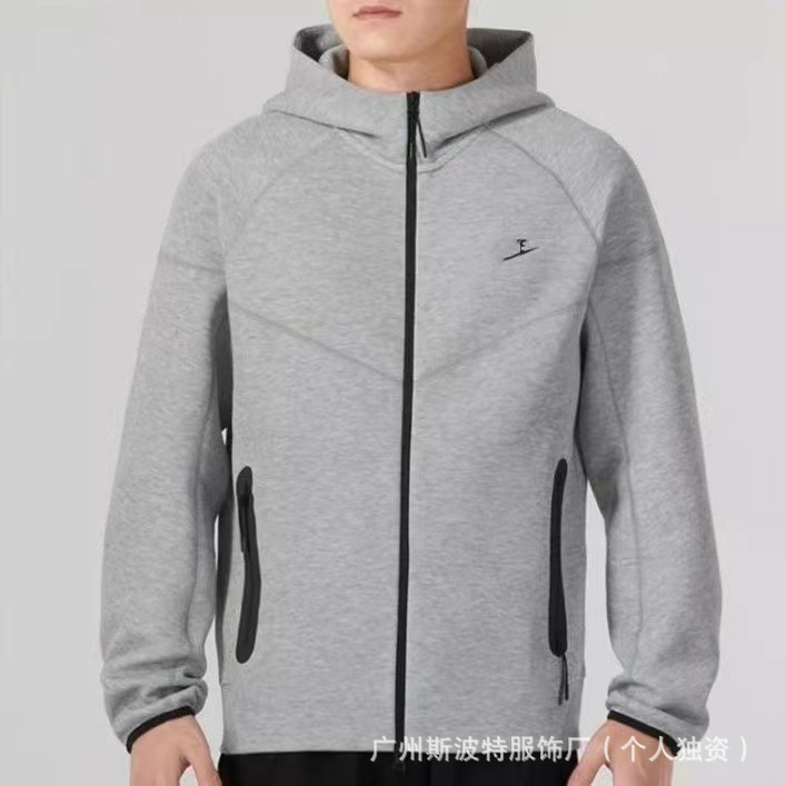 Cross-Border Export Spring and Autum Quality Sports Jackets Nk Sweatshirts Hooded Jackets Men's and Women's Sports Casual Cardigan Tops