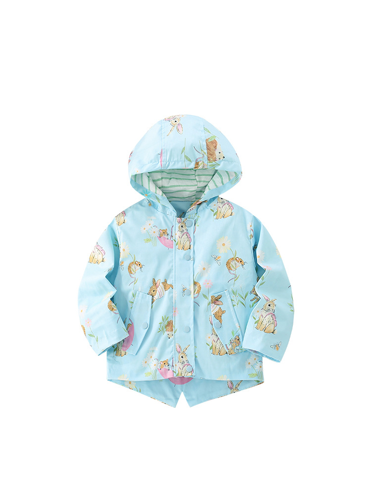 Malwee abrigo de las niñas Primavera y otoño nuevos niños europeos y americanos con capucha cremallera camisa de manga larga coraje abrigo de los niños