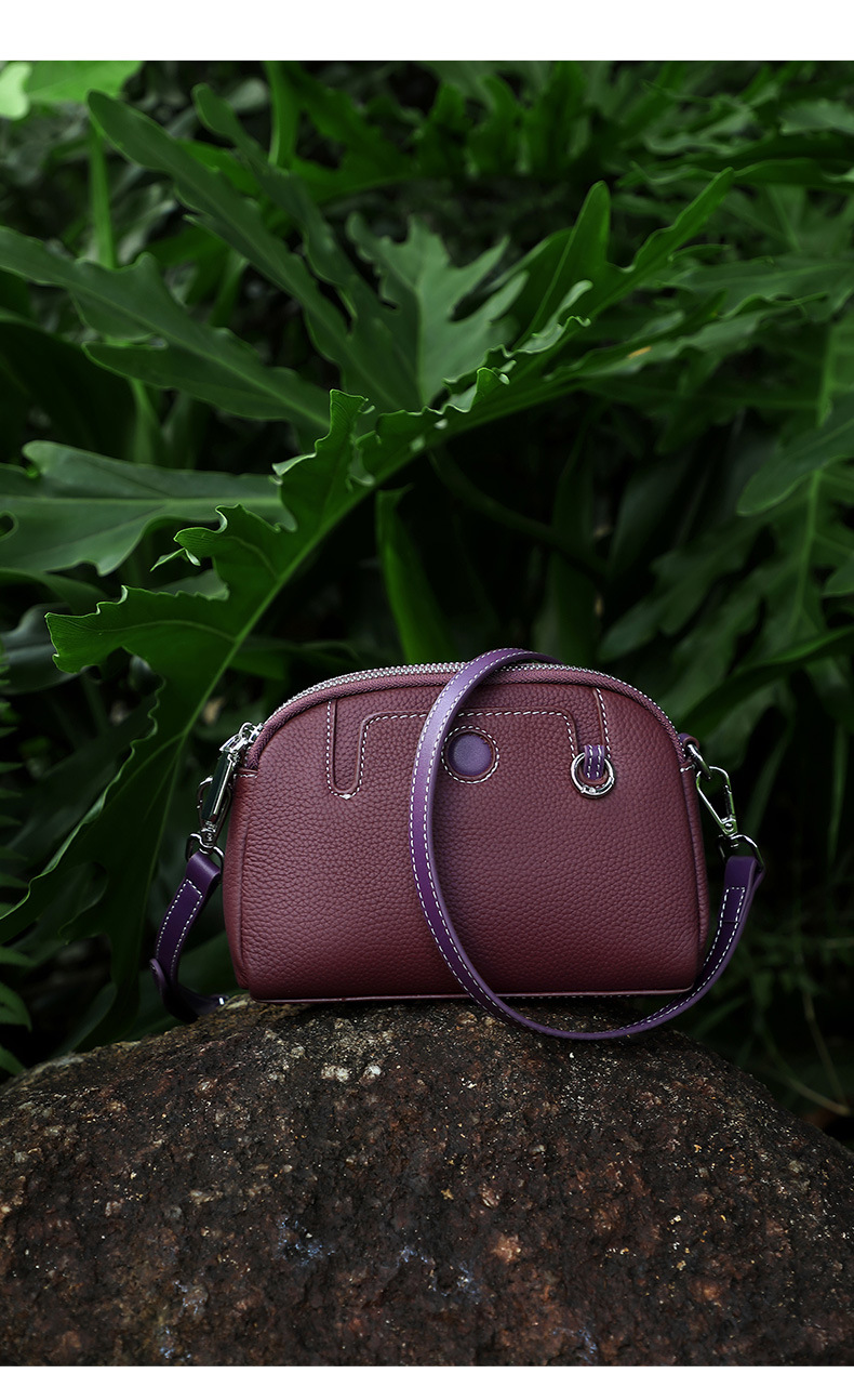 Genuine Leather Crossbody Bag Shoulder Bag For Women Versatile_voghion.com