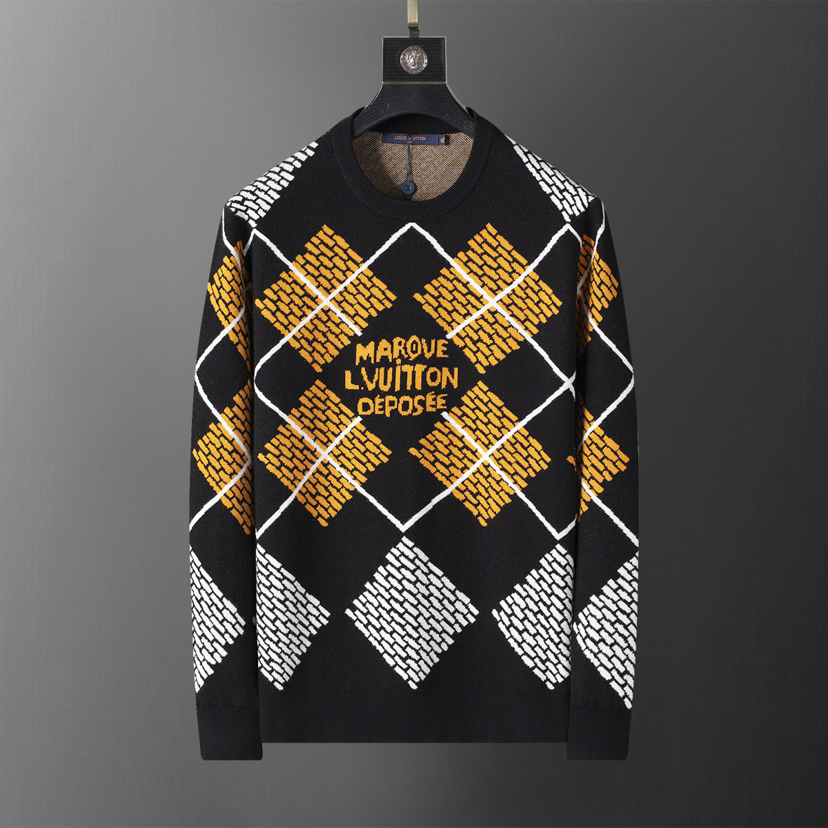 High-quality cross-border 2025 chaqueta de punto chaqueta suéter de manga larga temperamento masculino un cabello