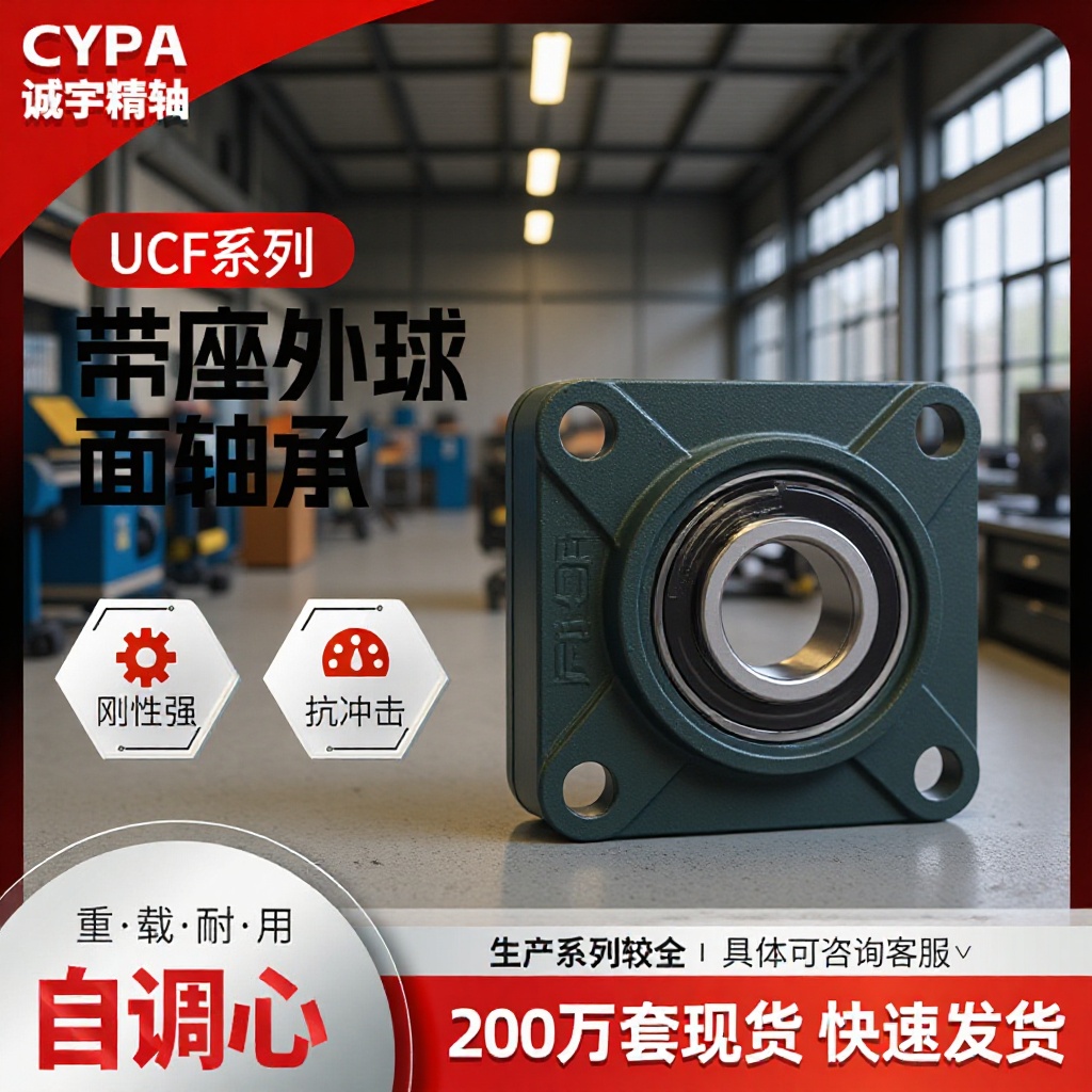 外球面轴承UCF201 202 203 204 205 206 207 208 209收割机轴承座
