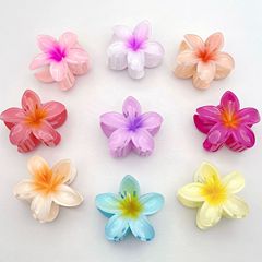 Oufile 欧米越境プルメリアクリップ ホリデーホットセール サイドヘアクリップ バックヘアシャーククリップ