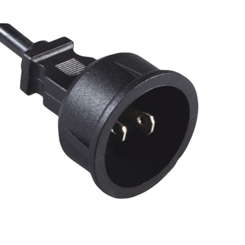 供应两芯美规插头电源线 弯头直插式美式背插电源线 插头连接线