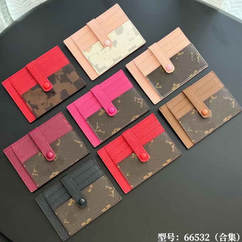 2026 ultra-thin patchwork women's compact, unique, retro, mini, exquisite, high-end, niche design wallet