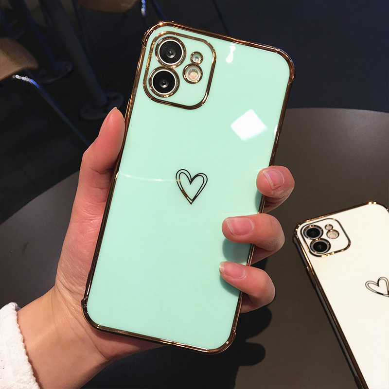 Heart Pattern Candy Color Mobile Phone Case Wholesale Cheap Rs-flyfishing Products display picture 8