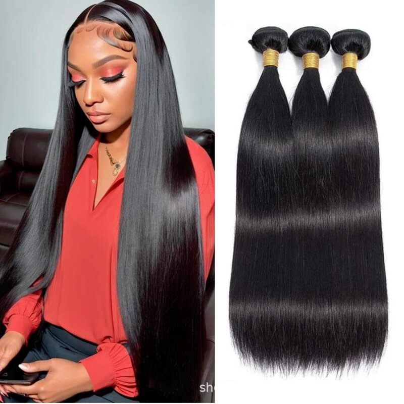 Factory wholesale chemical fiber wig hair curtain curly European and American wig female African export foreign trade straight hair Brazilian hair curtain