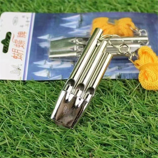 Butterfly Brand Basketball Game Referee Three-Tone Two-Tone Whistle Stainless Steel Whistle Metal Whistle Middle-Field Whistle