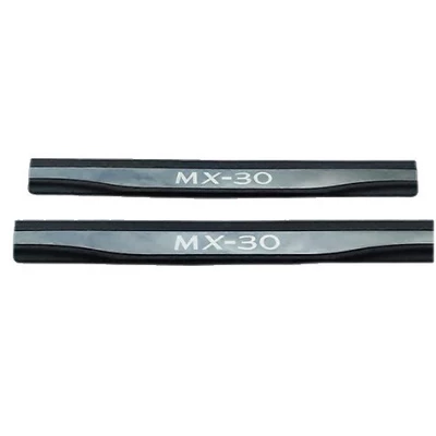 Suitable for Mazda Mx-30 with Lighted Led Door Sill Strips, Welcome Pedal Modification, Car Pedal Door Sill Strips Wholesale (Dekorativ pedal başlıqları) - without-light-two-pieces