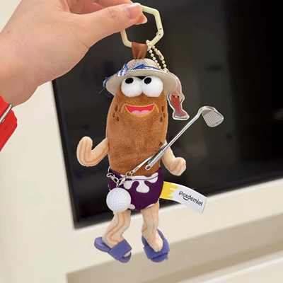 Fish Keychain Plush Toy – Pluş açarlıqlar - golf-makes-me-happy-just-thinking-about-it-passerby-small-pendant-genuine-authorization
