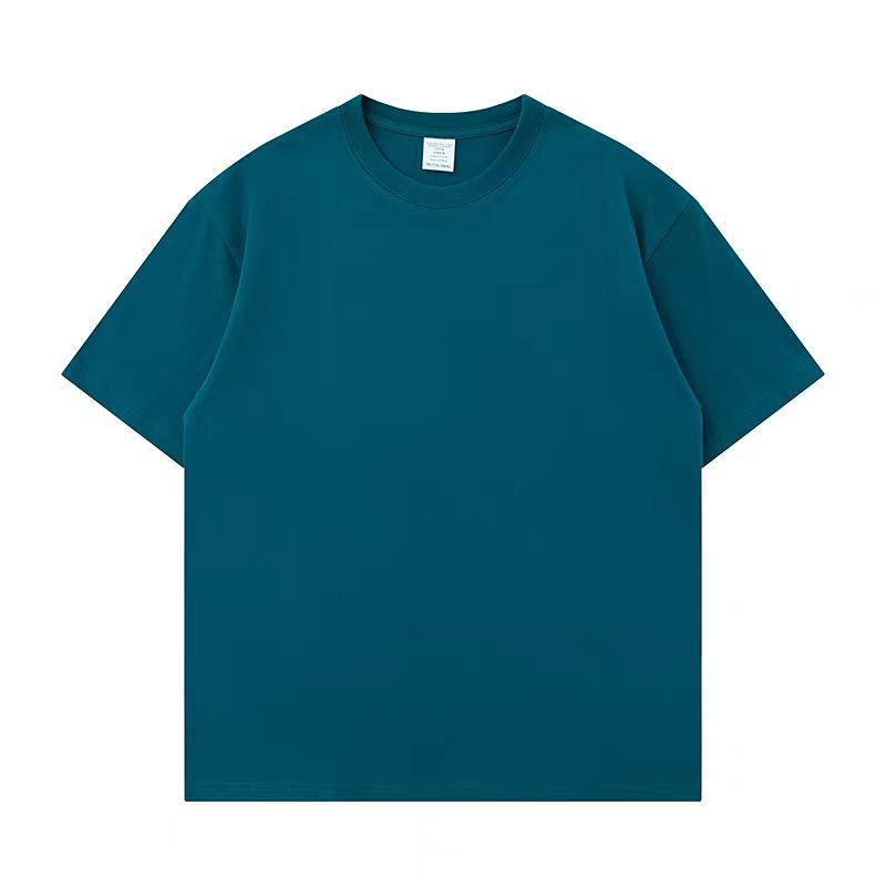 新疆綿320g厚手純綿半袖Tシャツ 男女兼用 夏用 厚手厳選万能ラウンドネックトップス トレンド|undefined