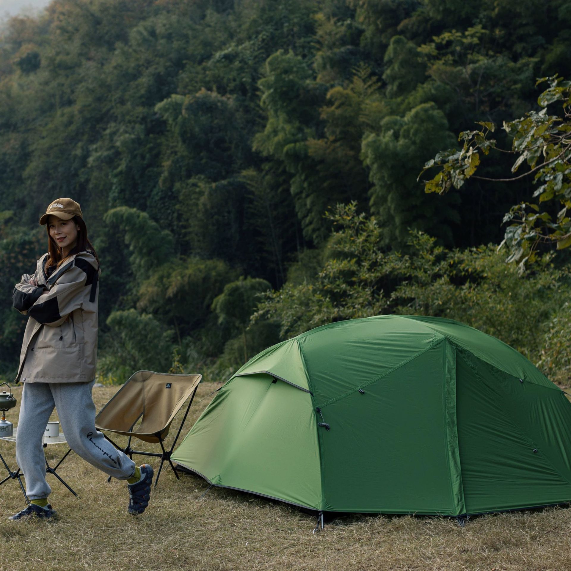 Yunwei Morningstar 필드 캠핑 사계절 3인용 더블 텐트 하이테크 캠핑 장비