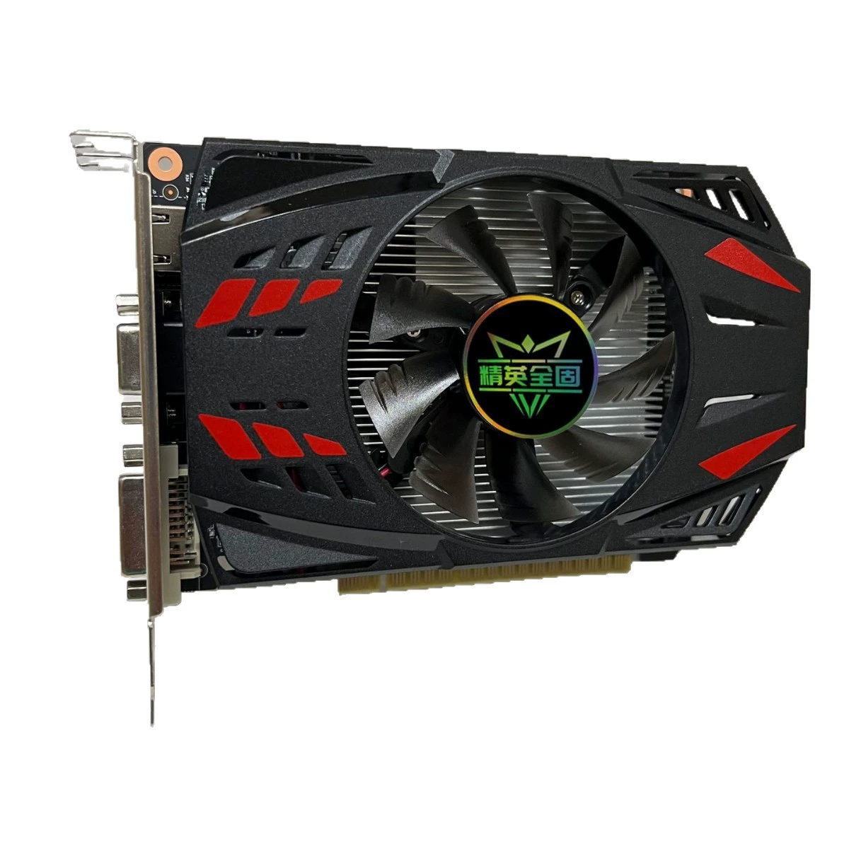 Видеокарта Elite All-Solid GTX750Ti 4ГБ, для офиса и игр, дискретная, HDMI+VGA+DVI