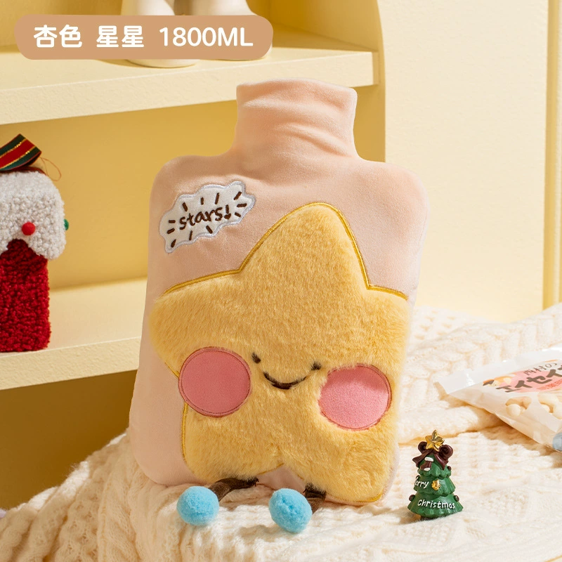 天虹 Water container PVC, plush big cartoon hand warmer, new collection, 1800 ml