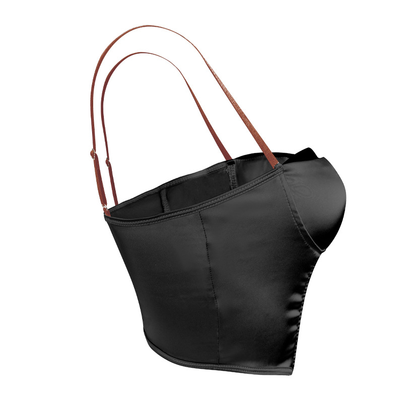 2025 otoño transfronterizo de mujeres europeas y estadounidenses hueso de pescado corsé cintura en forma de cuerpo en la parte superior del pecho