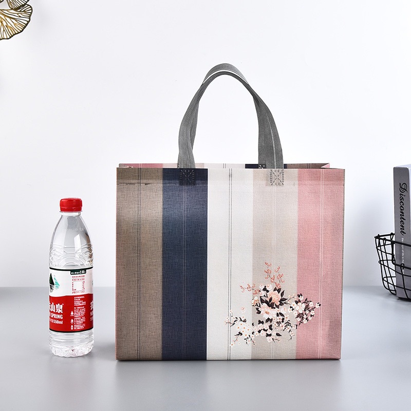 Tienda de ropa para mujeres a medida, centro comercial, tienda de ropa, bolsa de mano de compras, prensa en caliente, publicidad, bolsa no tejida laminada, personalización