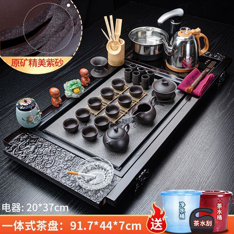 원광석 자색 모래 + 연꽃 연못 달빛 도자기 돌 (완전 자동 버킷 배송)