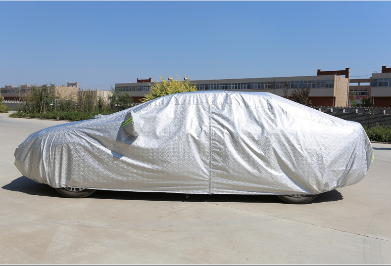 Car Cover Aluminum Film Cotton Thickened Rainproof Dustproof Sunscreen