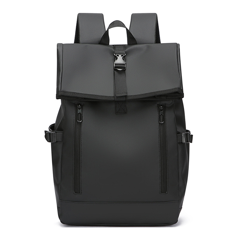 Mochila antirrobo con tapa abatible, mochila escolar para estudiantes universitarios masculinos, mochila para computadora de moda, bolsa de viaje de negocios multifuncional de gran capacidad