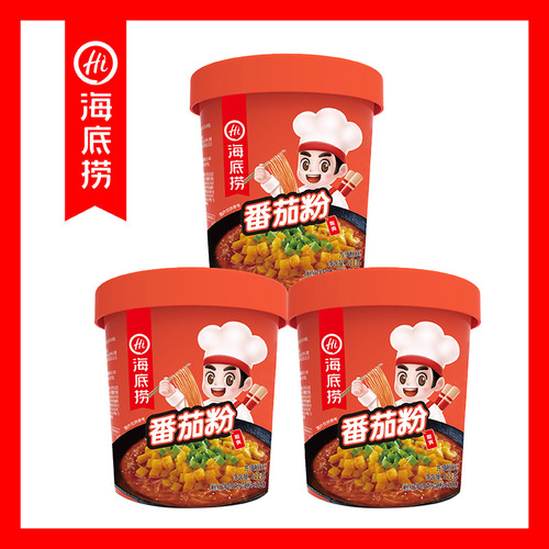 Haidilao tomato beef noodles spicy and sour noodles beef tripe noodles sour soup fatty beef sesame instant noodles noodle wholesale 