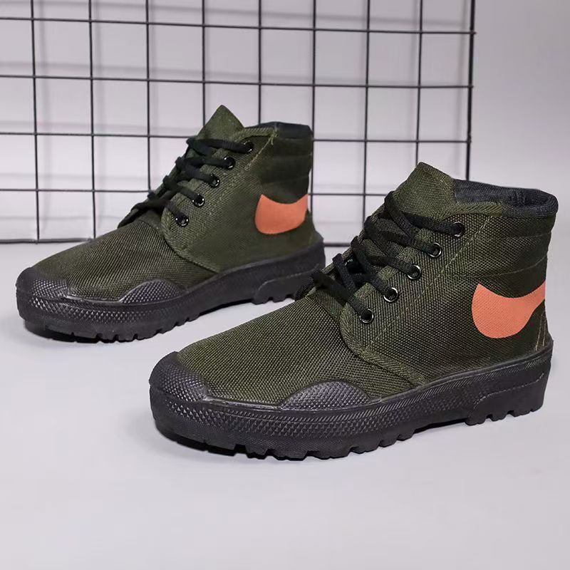 Zapatos de trabajo para hombres, zapatos de trabajo para hombres, zapatos de construcción antiguo, anti-deslizante, zapatos de protección laboral para hombres, cuatro temporadas, suela gruesa image 3
