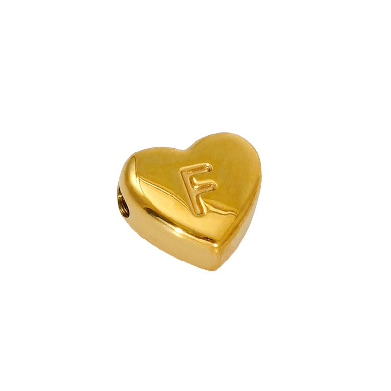 Europeo y americano más vendido nuevo transfronterizo nueva carta amor colgante 18K collar de acero inoxidable nicho clásico ins diseño