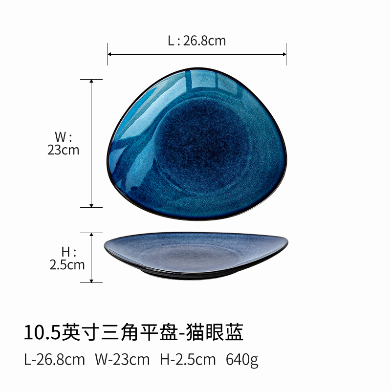 10.5inch 삼각평판-캣아이블루