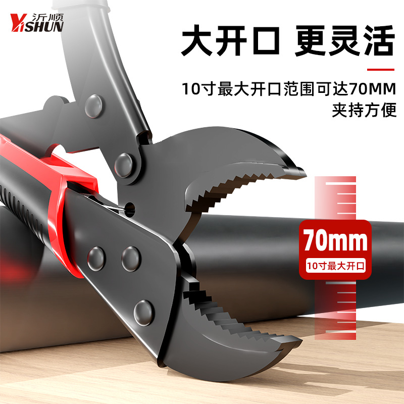 大力钳多功能钳子重型工业级加力钳固定压力c型手动管钳夹钳专用