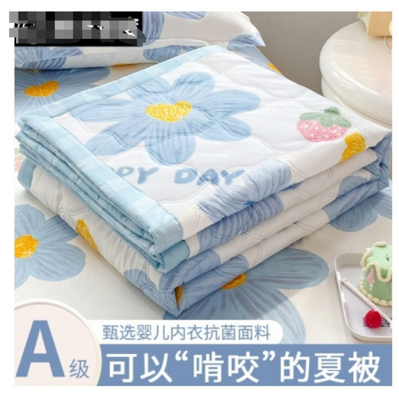 New Air-Conditioned Quilt, Summer Cool Quilt, Machine Washable Summer Quilt, Single Dormitory Non-Pure Cotton, Spring and Autumn Quilt Core, Thin Style