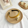 Demi-season knitted non-slip headband with pigtail, retro hair accessory, South Korea, french style, wholesale