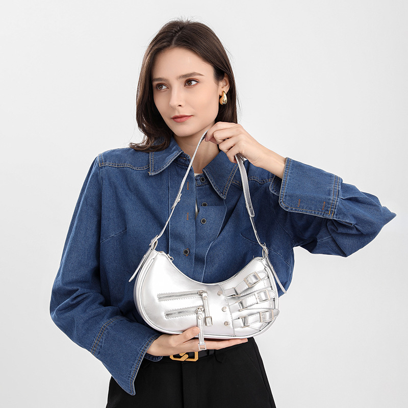 Borsa a spalla donna in pelle stile retro sottobraccio colorata_voghion.com