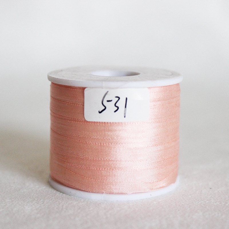 4 mm DIY mano cinta de seda flotante cinta de embalaje rosa cinta de color negro Ling Miao material de cinta para el cabello