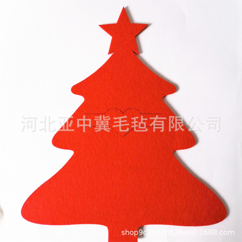 国境を越えた現物フェルトクリスマスナイフフォーク袋食器包装袋クリスマス食器コースタークリスマス装飾品|undefined