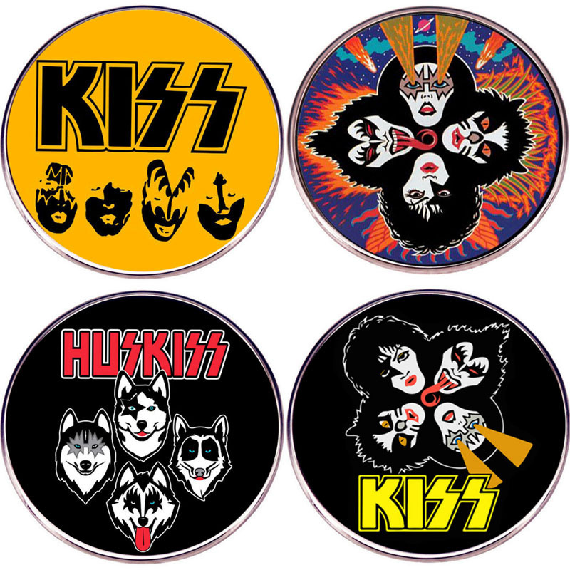 Kiss Kiss Brooch Rock Band Metal Music Punk Pin Badge Alloy Badge Accessories Kiss Kiss Brooch Rock Band Metal Music Punk Pin Badge Alloy Badge Accessories