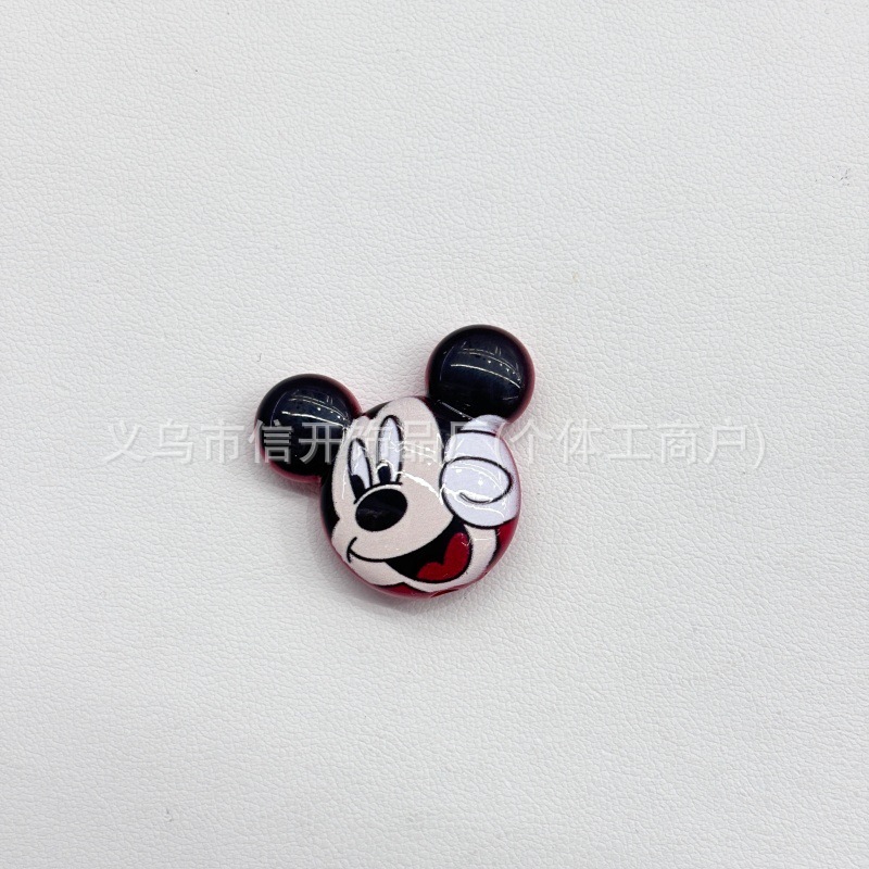 通孔米奇mickey系列卡通异形串珠笔手机链diy手工饰品挂件材料|undefined