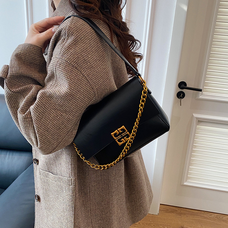 Elegant Women's Tote Bag Solid Colour Versatile Crossbody Handbag_voghion.com