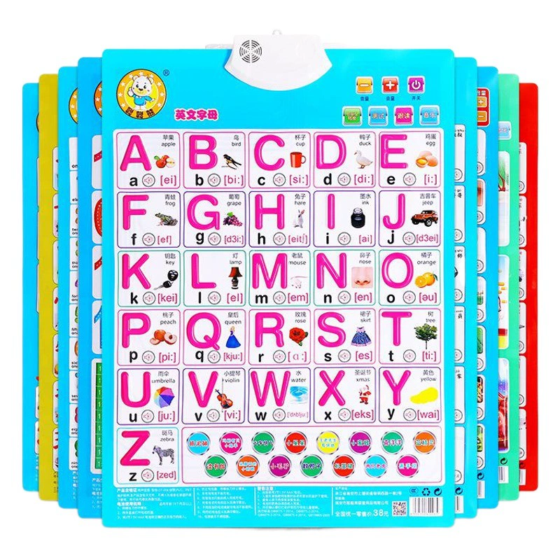 Congcong Медведь Аудио Настенная Диаграмма Раннее Образование Головоломка Мо Медведь Детский сад Пиньинь Цифровые игрушки для обучения английскому языку и обучения