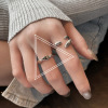 Tide, summer trend adjustable retro ring hip-hop style, Japanese and Korean